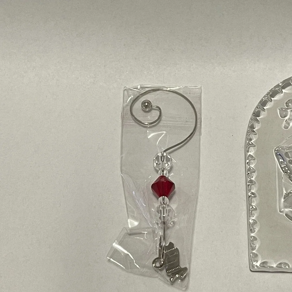 2014 Annual Twas Night Waterford Crystal Clear Glass Christmas Tree Ornament